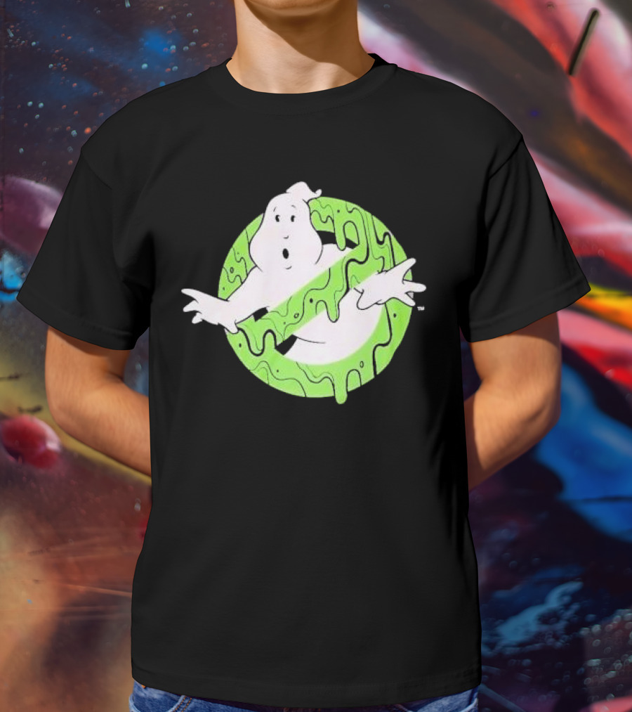 Ghostbusters Slime Logo Green Kids T-Shirt