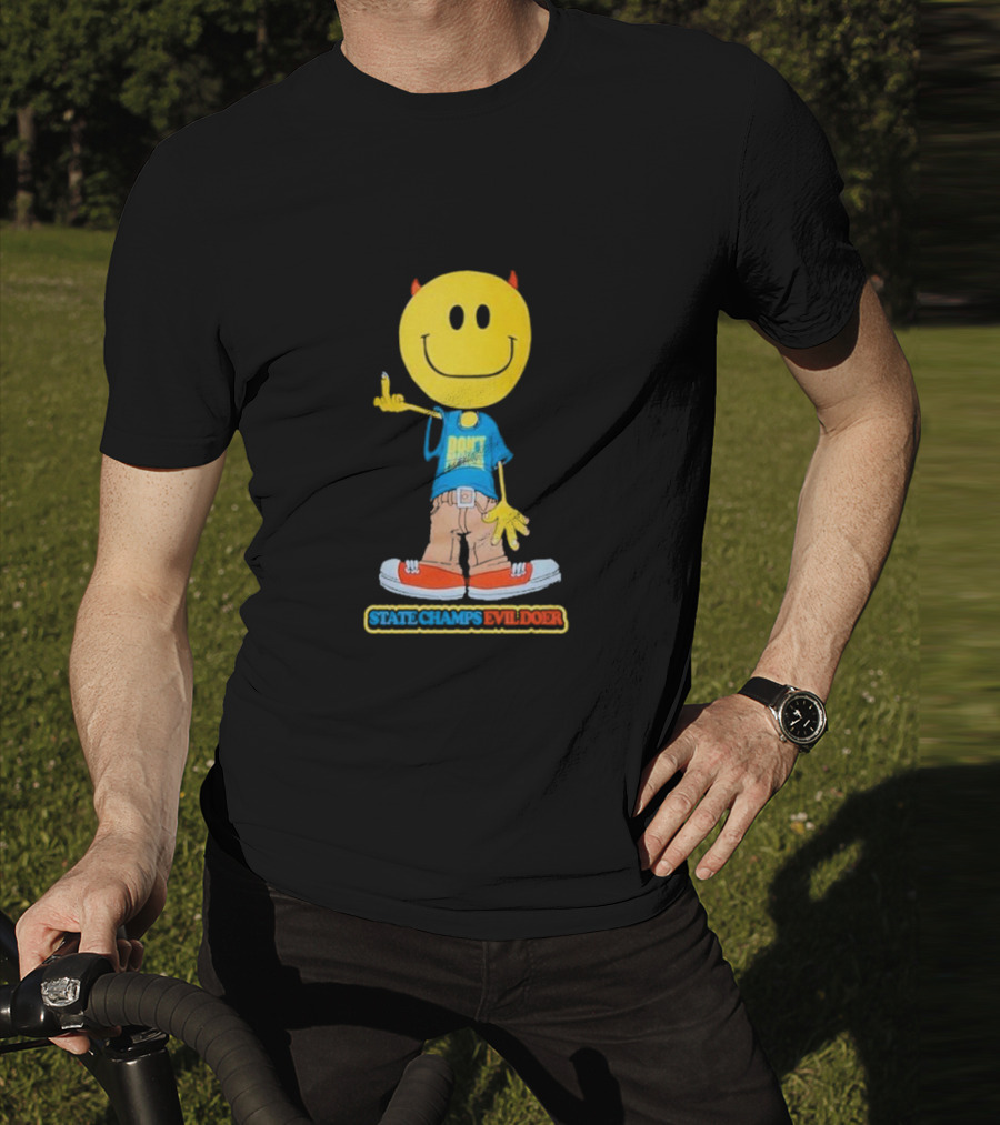 State Champs Evil Doer Don't Panic Emoji Collab T-Shirt