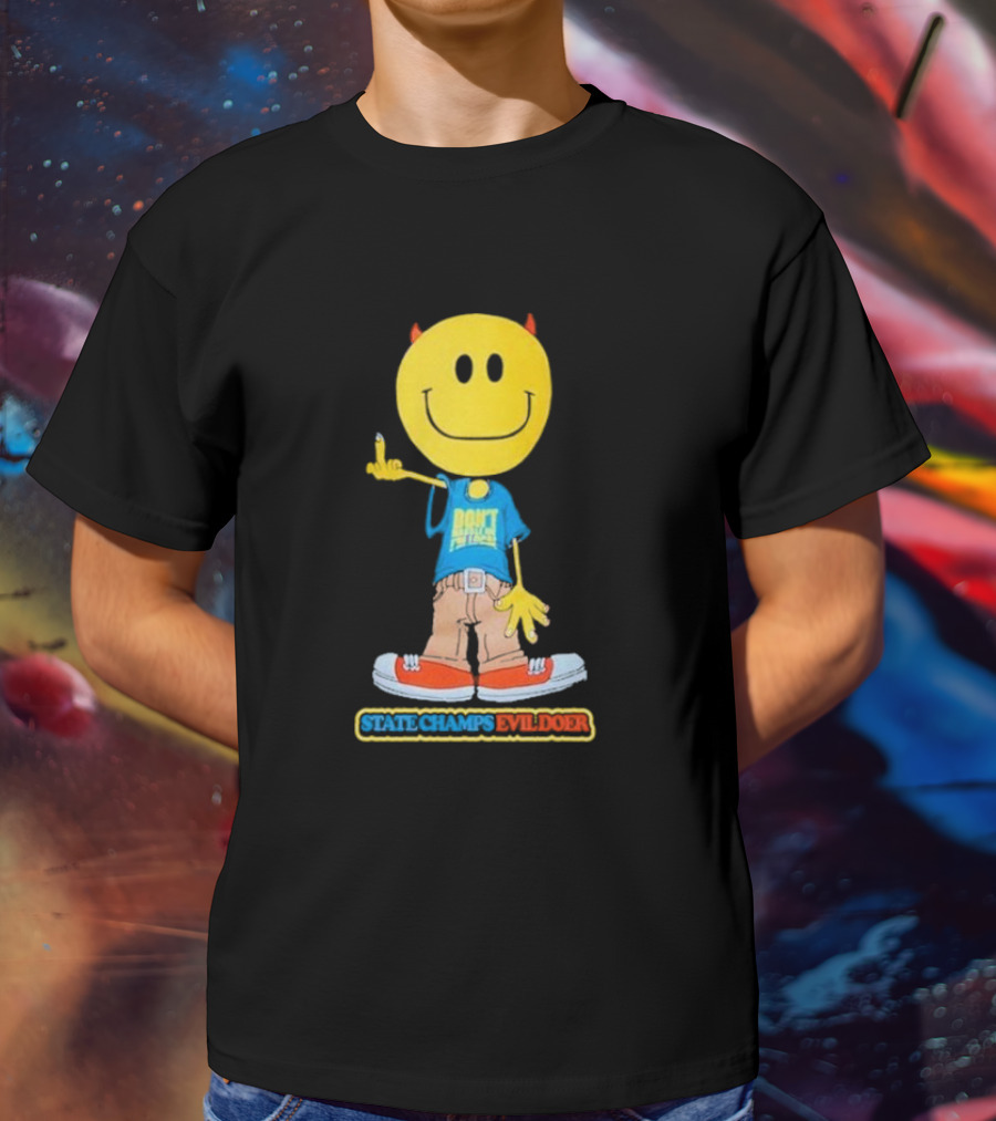 State Champs Evil Doer Don't Panic Emoji Collab T-Shirt