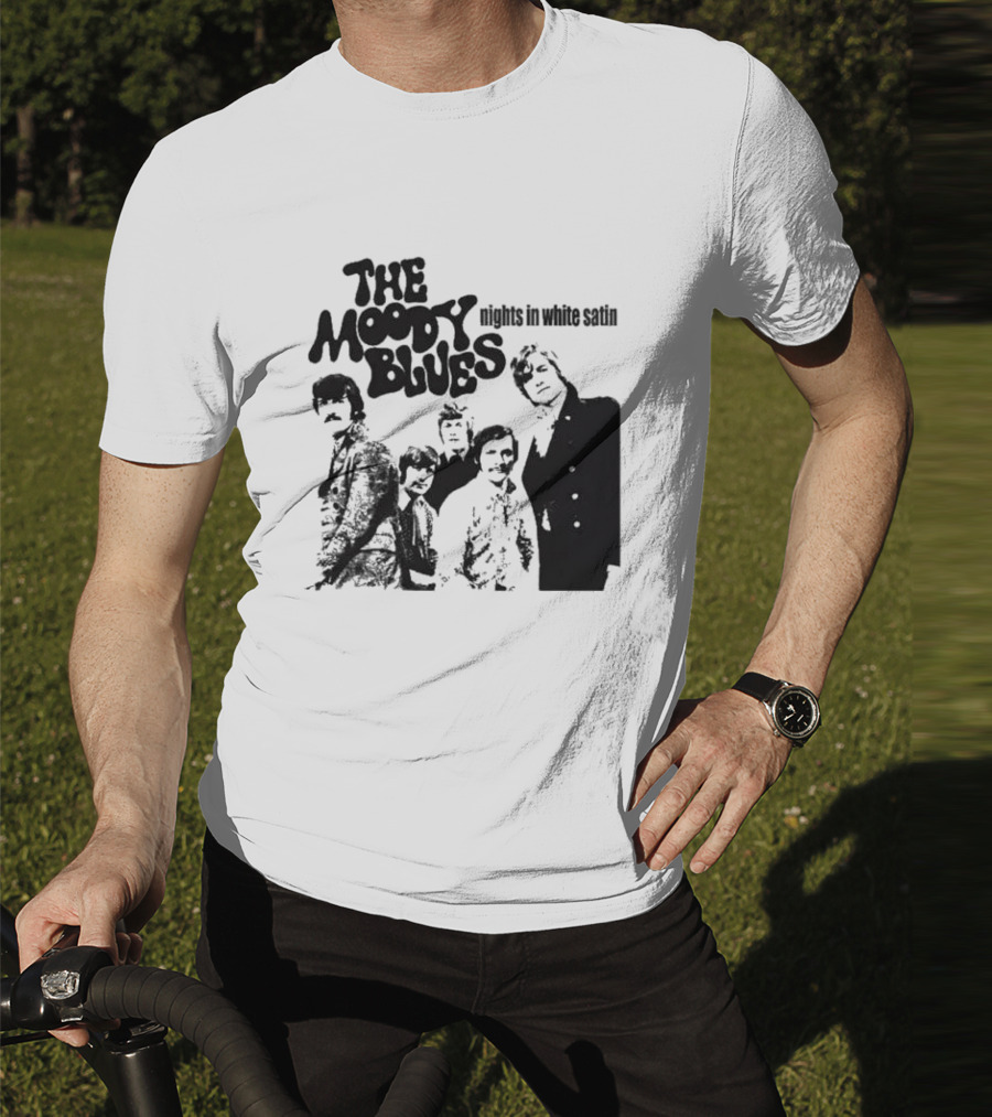 The Moody Blues Nights In White Satin Vintage Band Photo T-Shirt