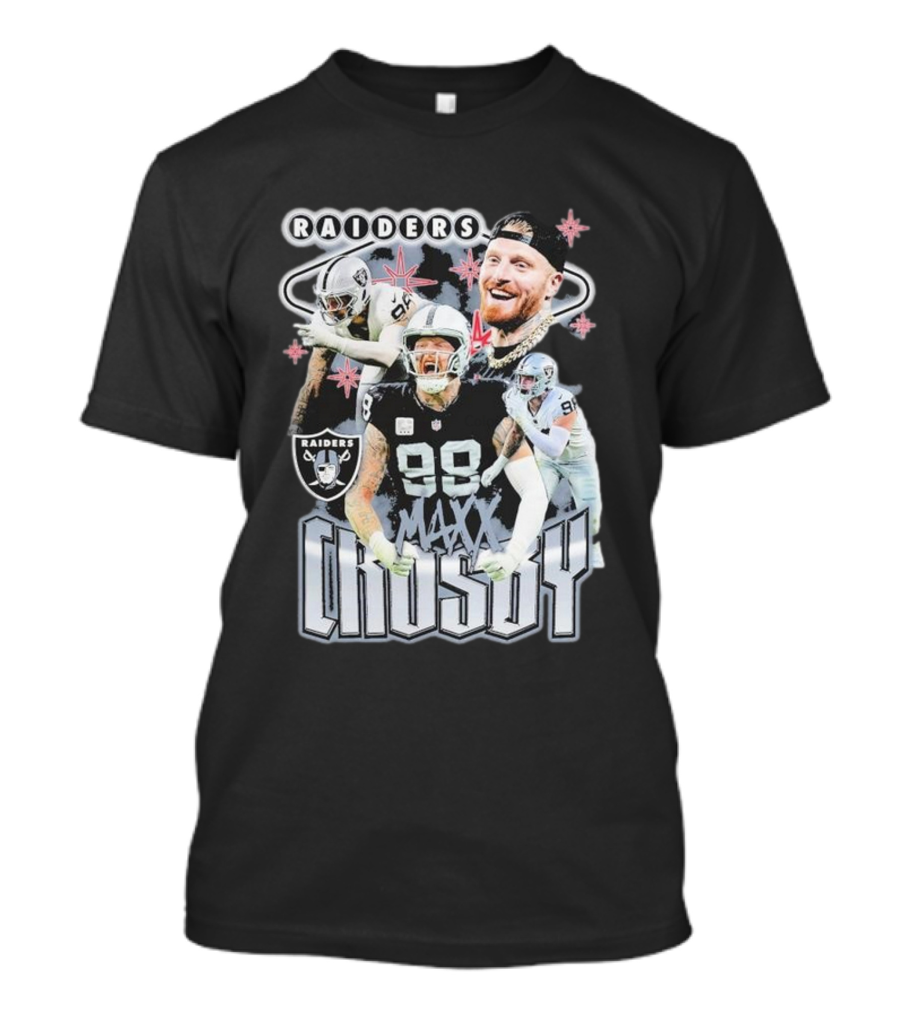 Maxx Crosby Raiders NFL Football Star Las Vegas Player T-Shirt