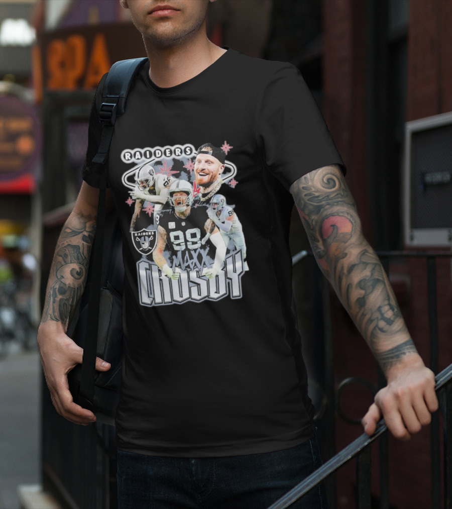 Maxx Crosby Raiders NFL Football Star Las Vegas Player T-Shirt