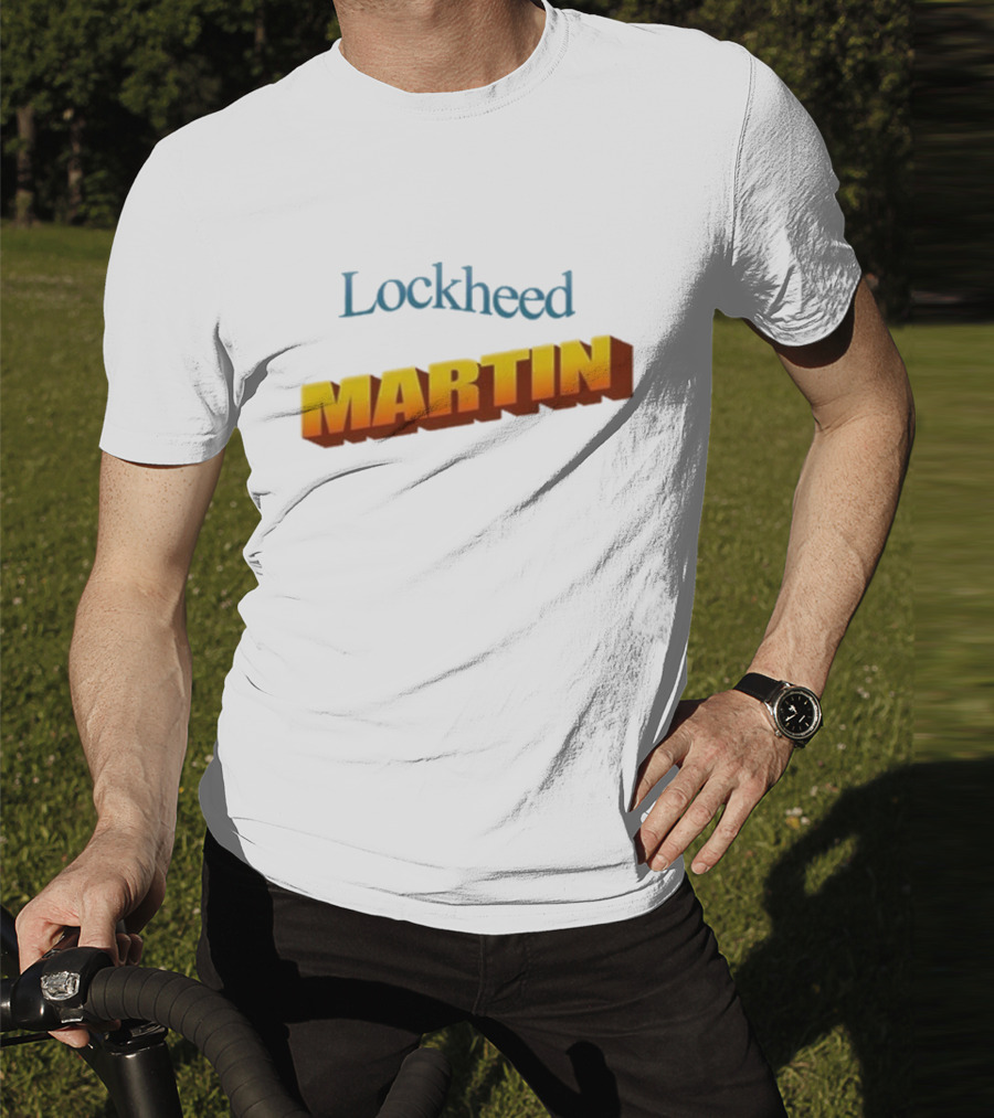 Lockheed Martin Vintage Style Bold Yellow Font T-Shirt