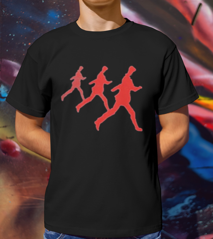 Girl In Red World In Red Motion T-Shirt