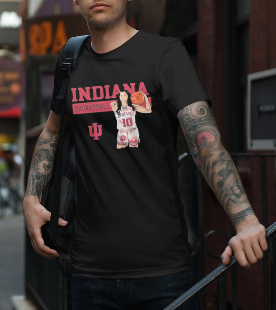 Indiana Basketball Vintage Sport Grey T-Shirt