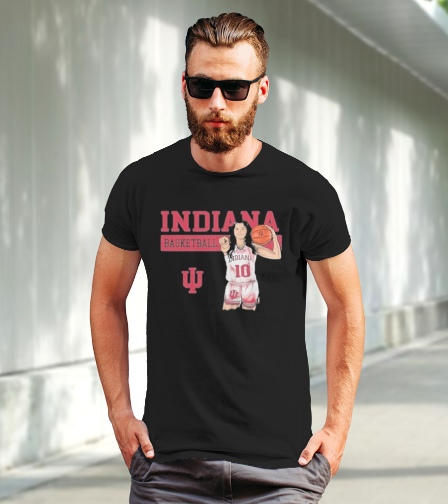 Indiana Basketball Vintage Sport Grey T-Shirt