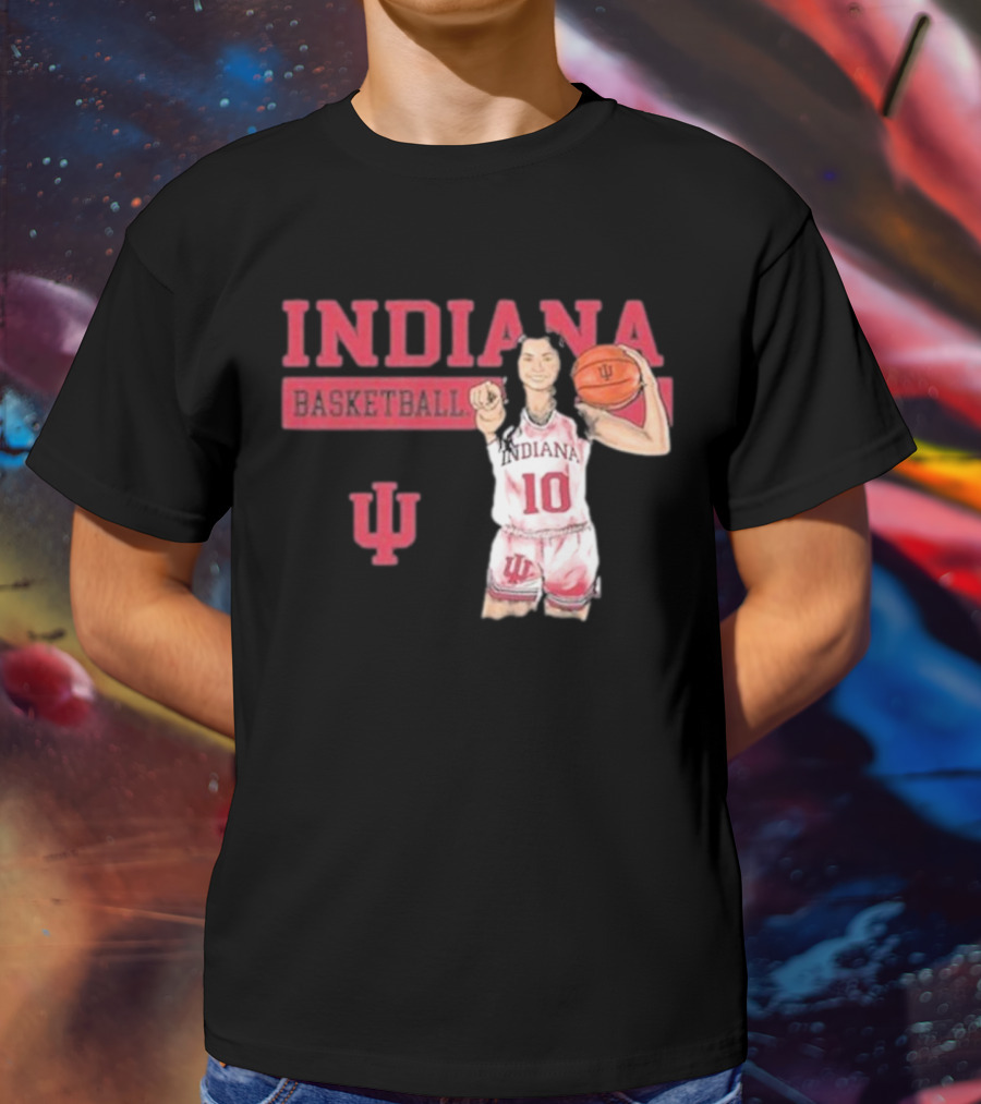 Indiana Basketball Vintage Sport Grey T-Shirt