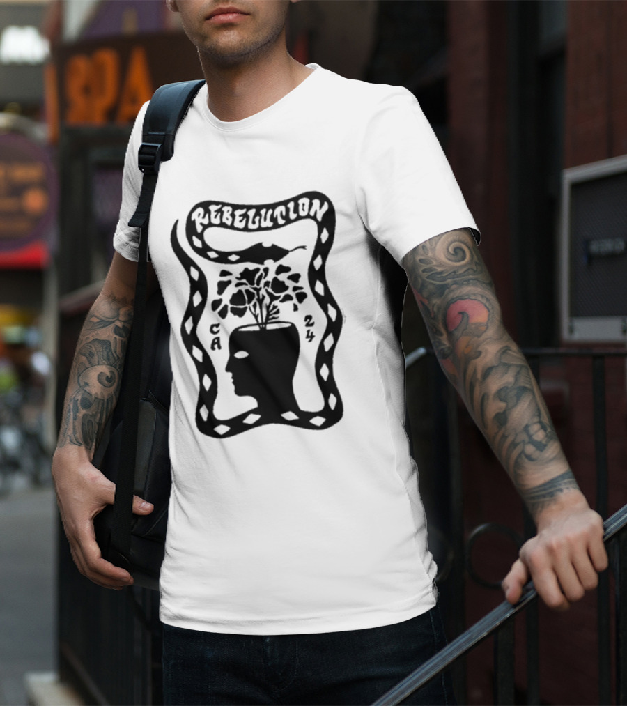 Rebelution CA 24 Snake Plant Head T-Shirt
