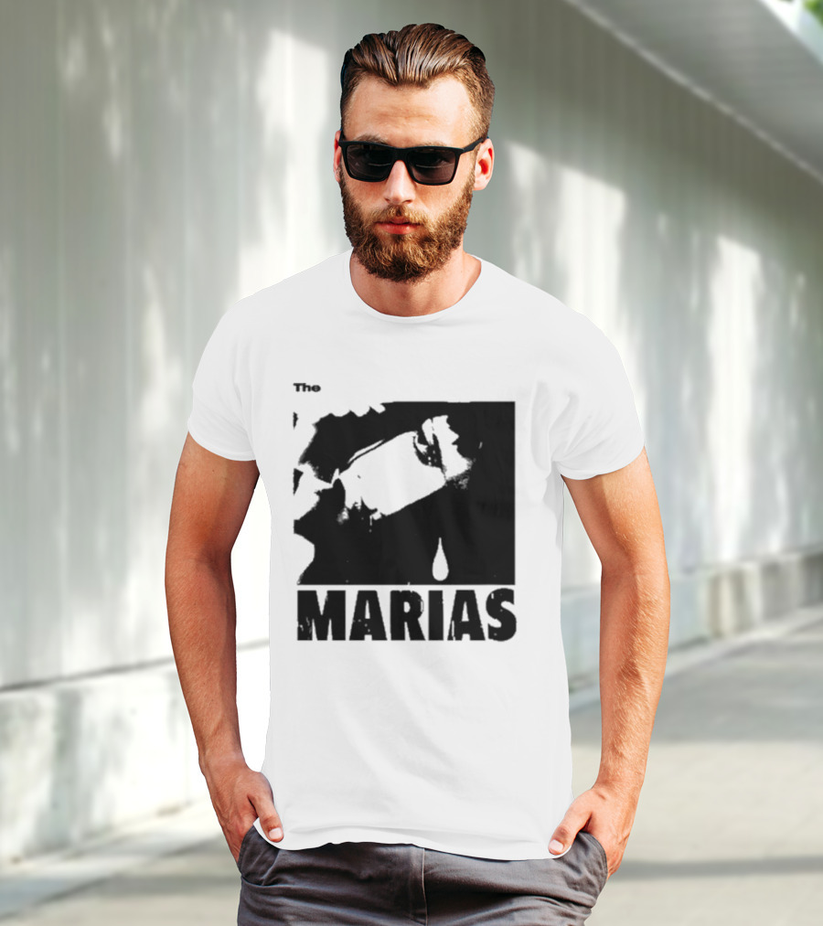 The Marias María Monochrome Teardrop Image T-Shirt