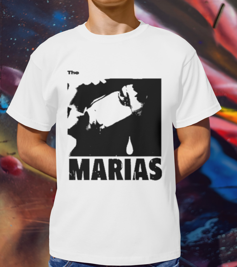 The Marias María Monochrome Teardrop Image T-Shirt