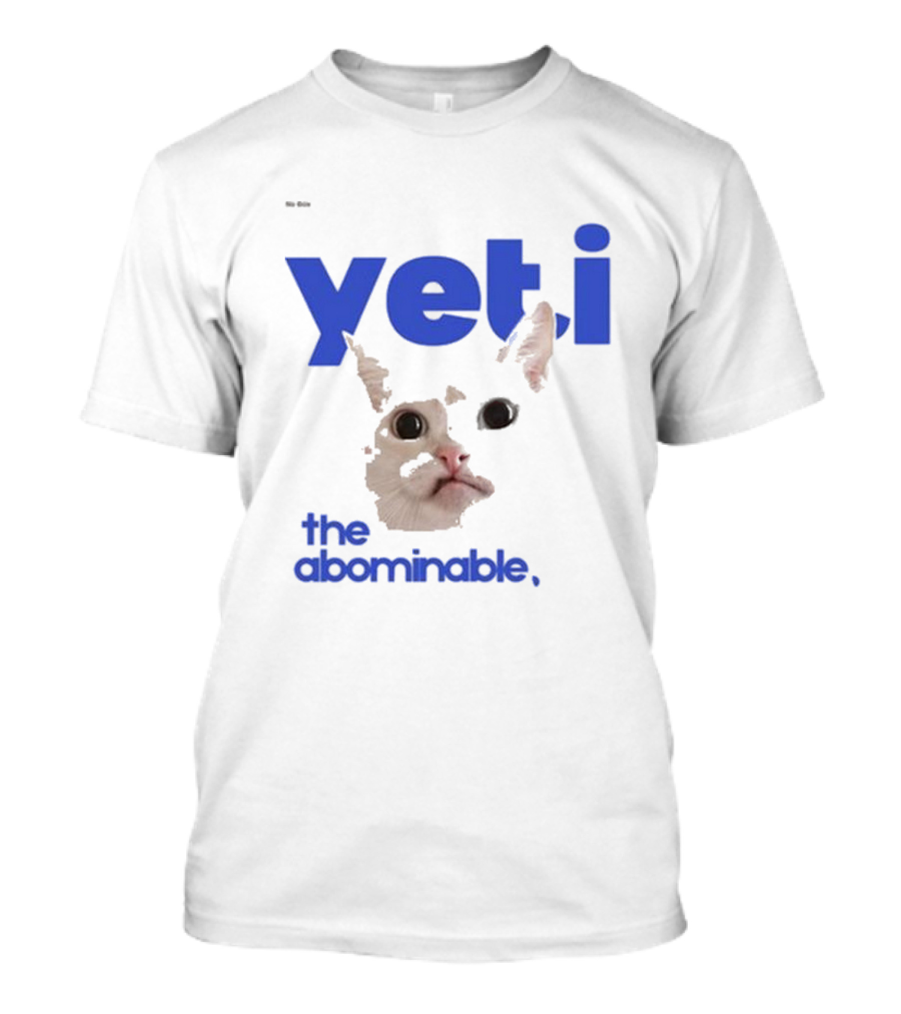 Yeti The Abominable No Boit Cat Face T-Shirt