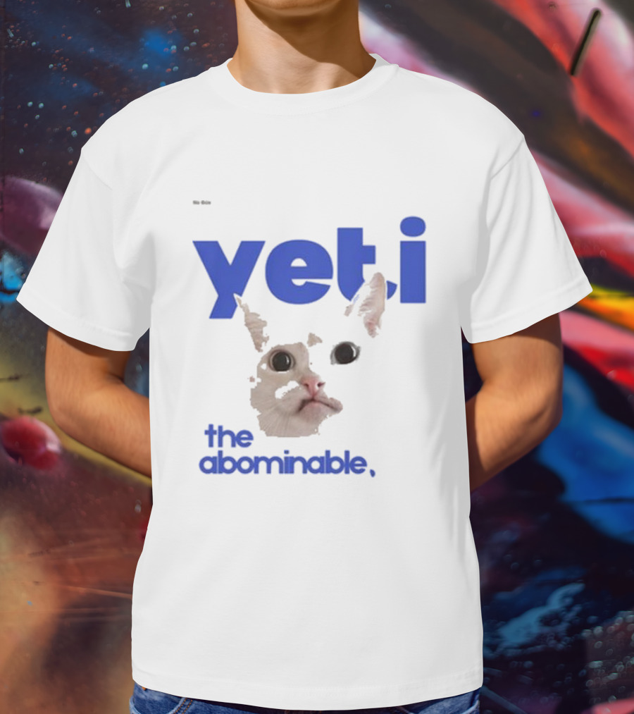 Yeti The Abominable No Boit Cat Face T-Shirt