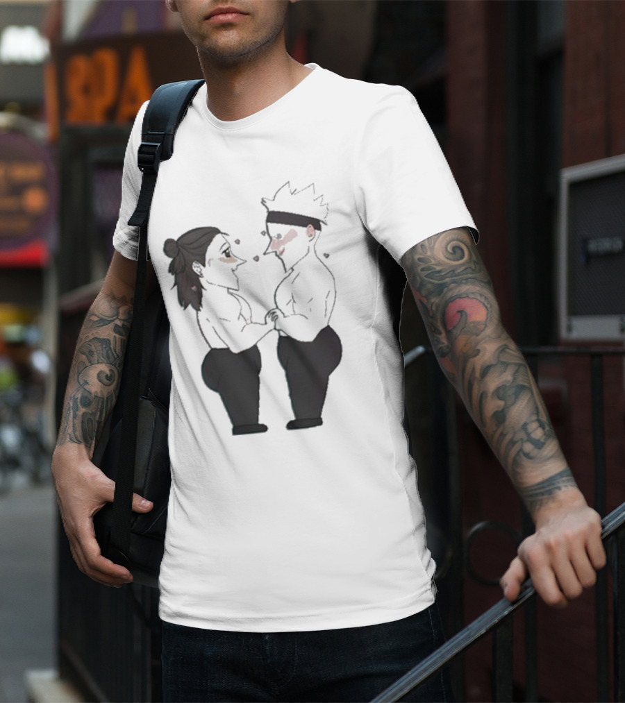 Buboosenchan’s Anime Couple Romance Holding Hands T-Shirt