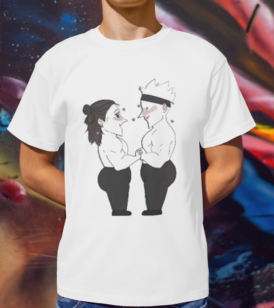 Buboosenchan’s Anime Couple Romance Holding Hands T-Shirt
