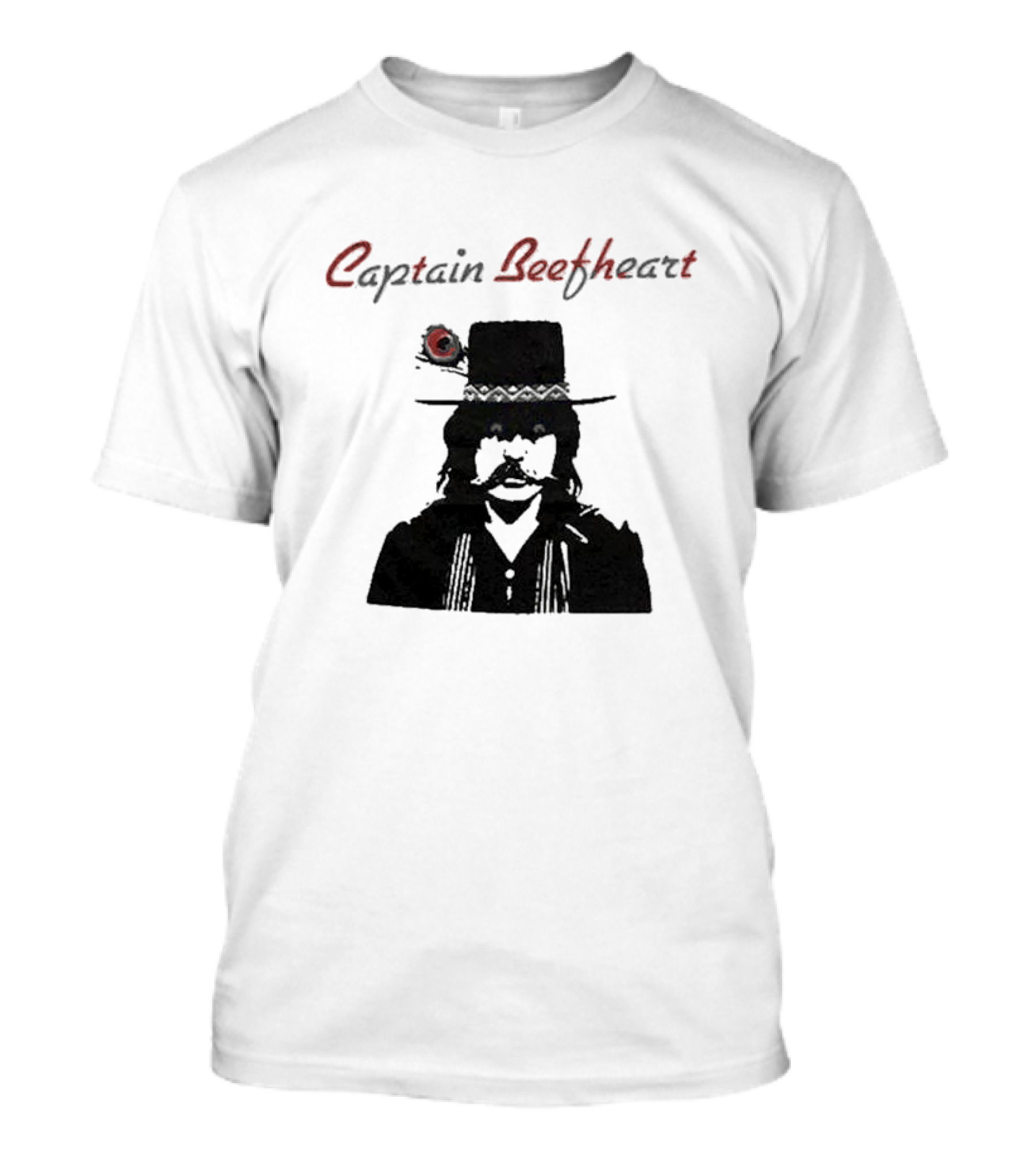 Captain Beefheart Iconic Hat And Mustache T-Shirt