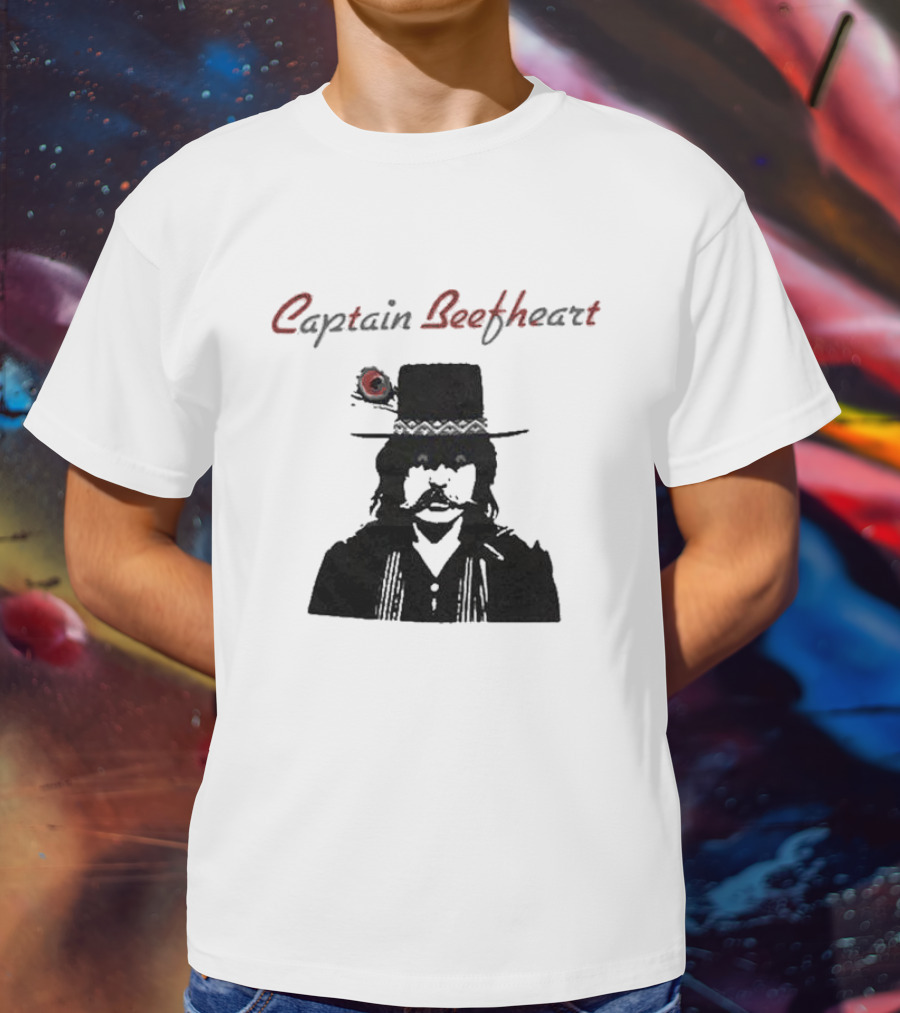 Captain Beefheart Iconic Hat And Mustache T-Shirt