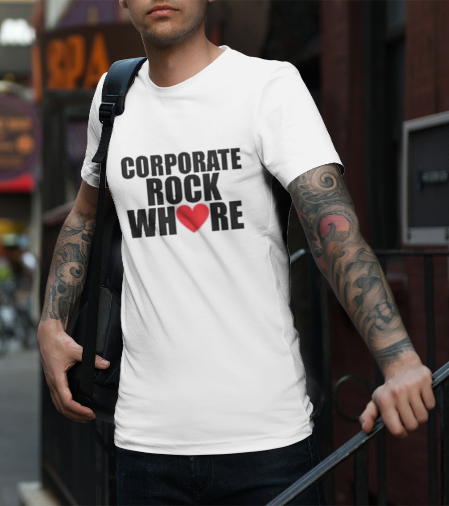 Corporate Rock Whore Halsey Heart T-Shirt