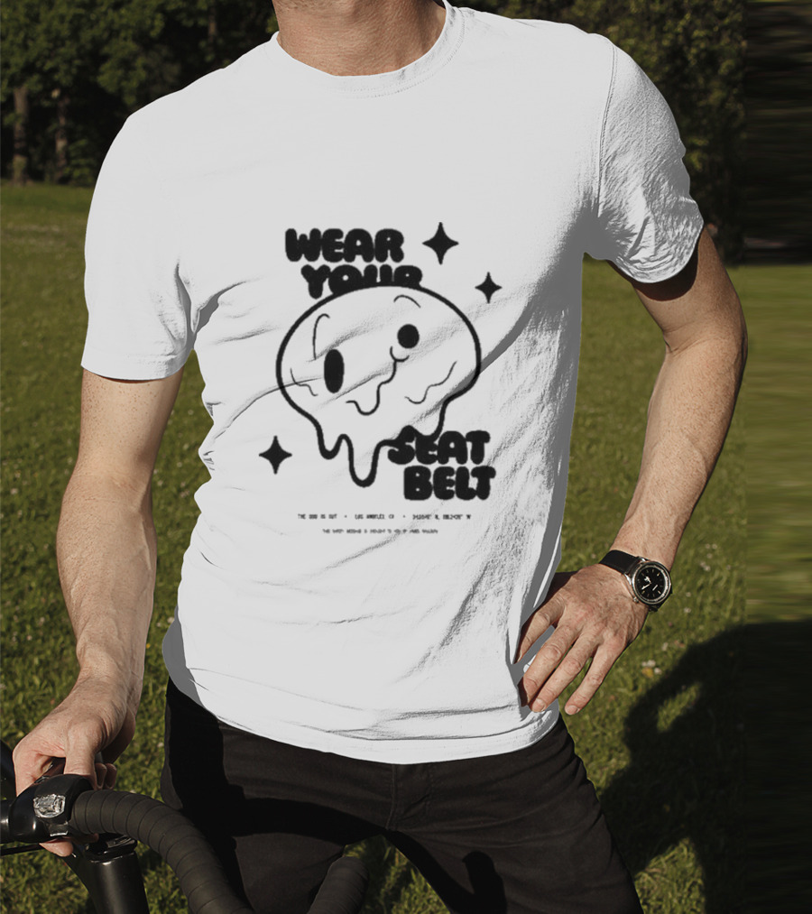 The Odd 1S Out Wear Your Seatbelt Melting Face Safety Reminder T-Shirt