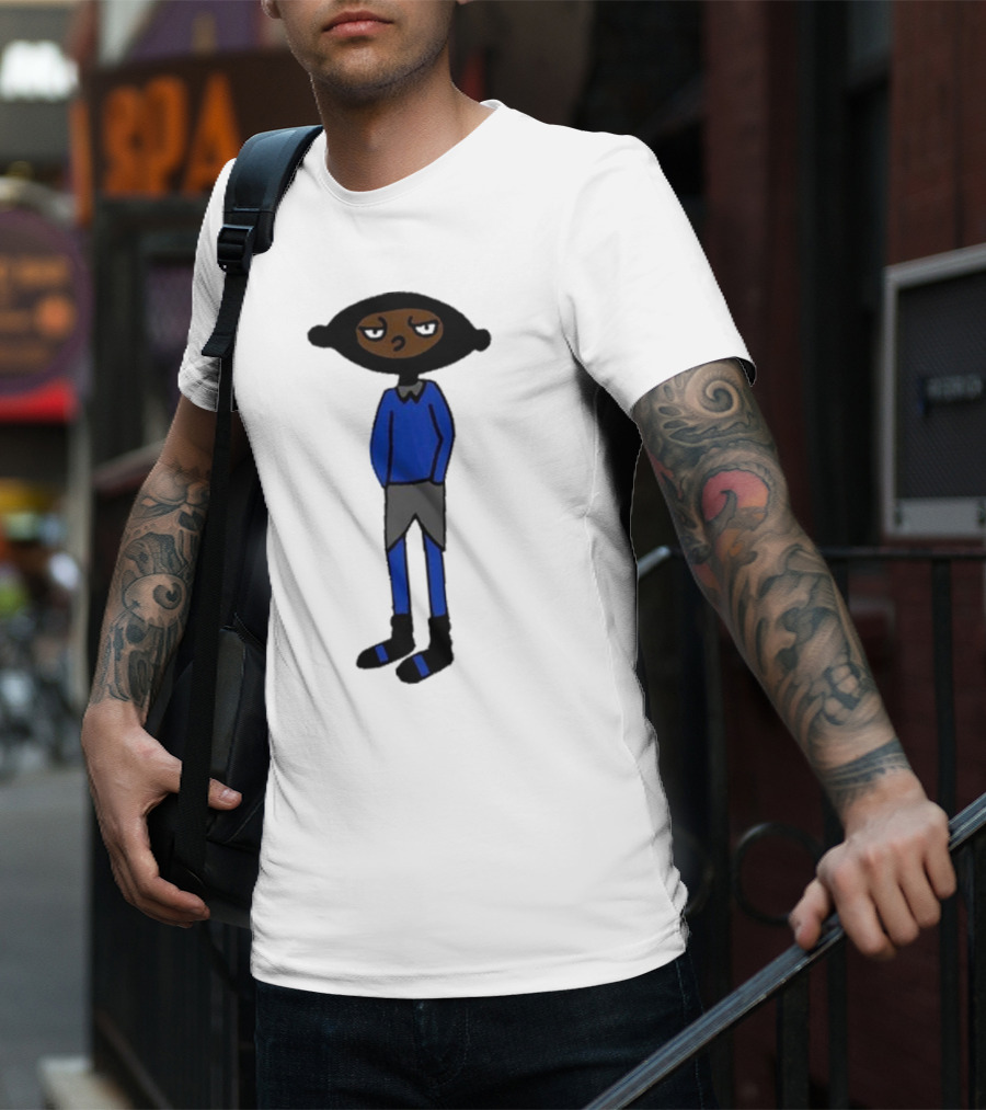 Yuno Miles Stay Calm Blue Outfit Cartoon Character T-Shirt