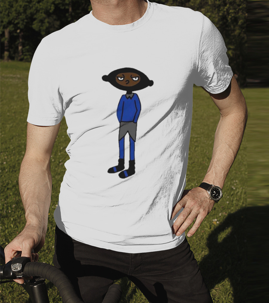 Yuno Miles Stay Calm Blue Outfit Cartoon Character T-Shirt