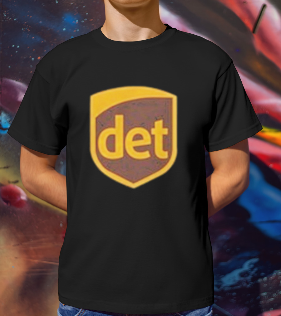 Amon-Ra Wearing Det Saint Brown Football T-Shirt