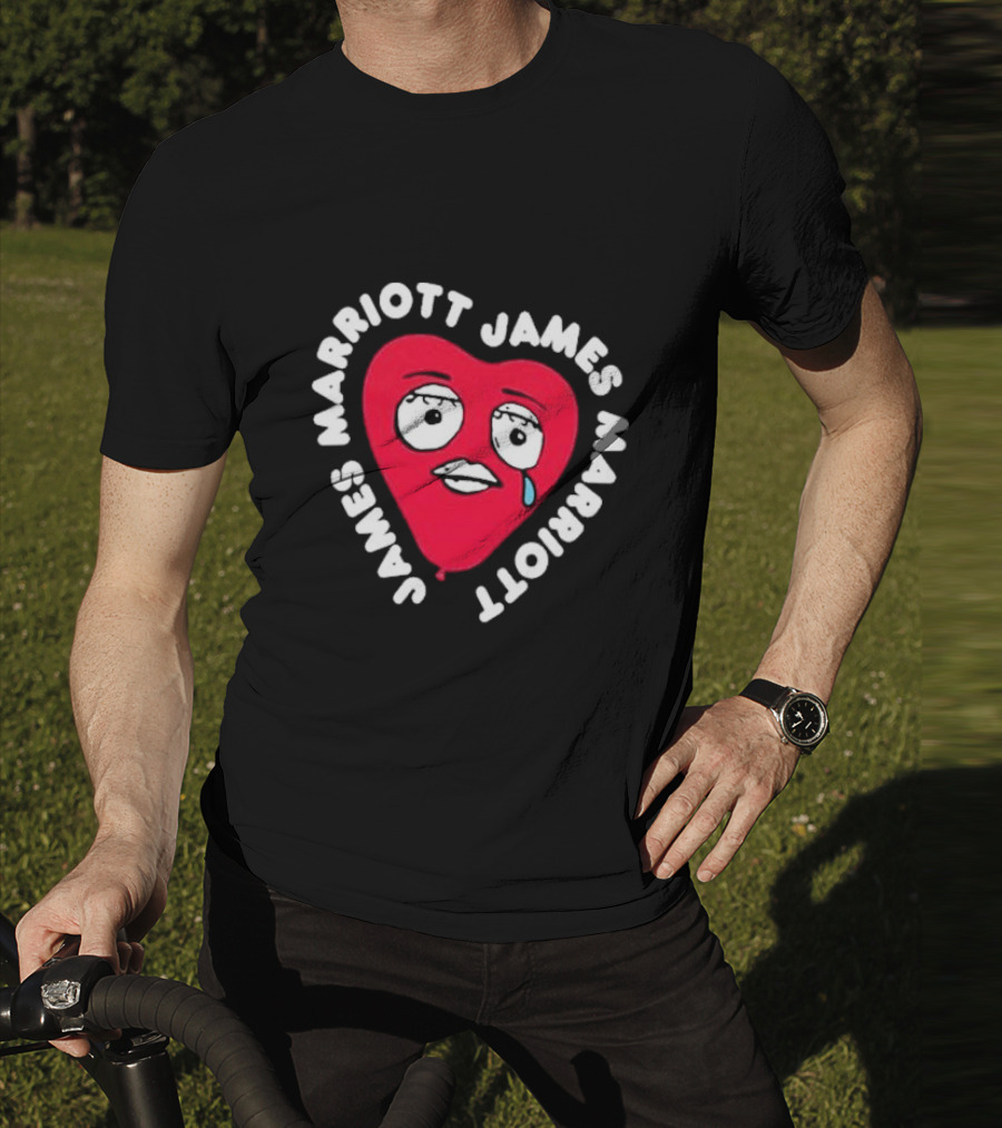 James Marriott Heart Face Are We There Yet T-Shirt
