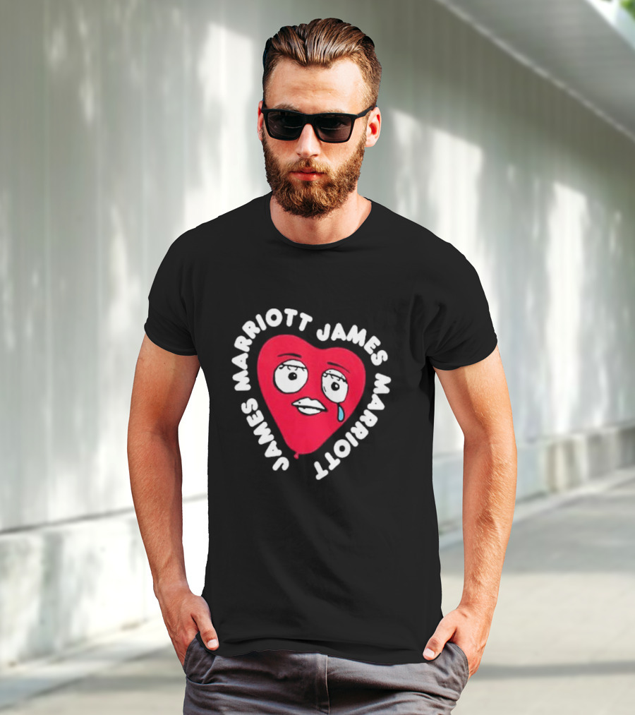 James Marriott Heart Face Are We There Yet T-Shirt