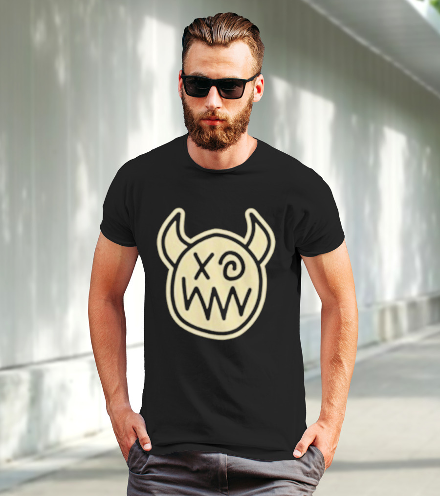 Joey Valence And Brae Double XP Demon Icon With Horns And Crossed Eyes T-Shirt