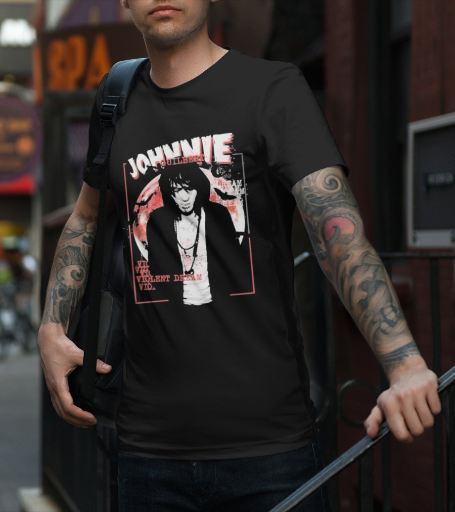Johnnie Guilbert Moon Background Violent Dream T-Shirt