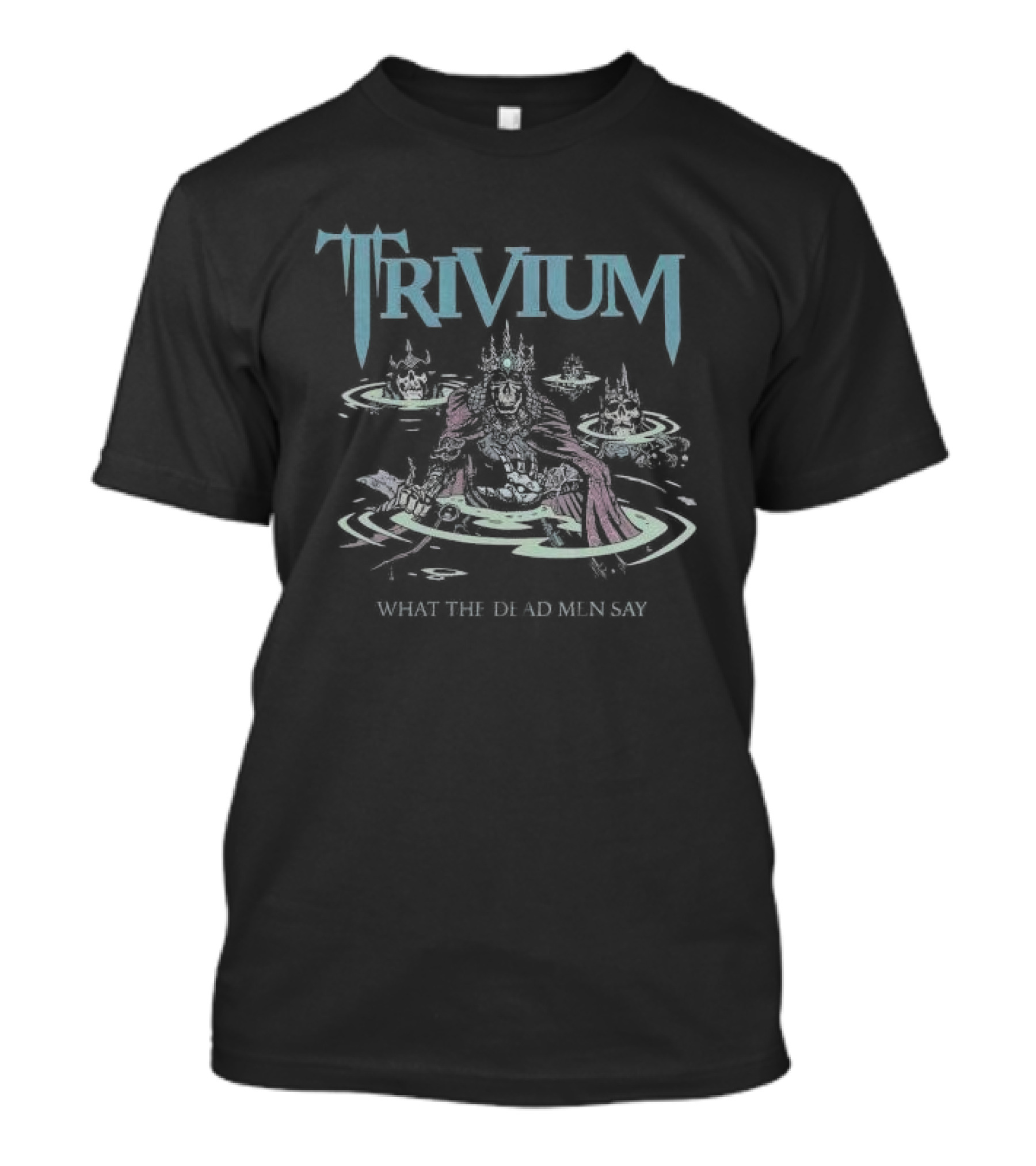 Trivium What The Dead Men Say Skeleton King With Skulls In Water T-Shirt