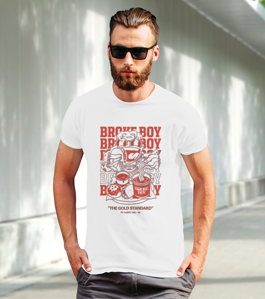Broke Boy The Gold Standard Mt Albert AKL NZ T-Shirt