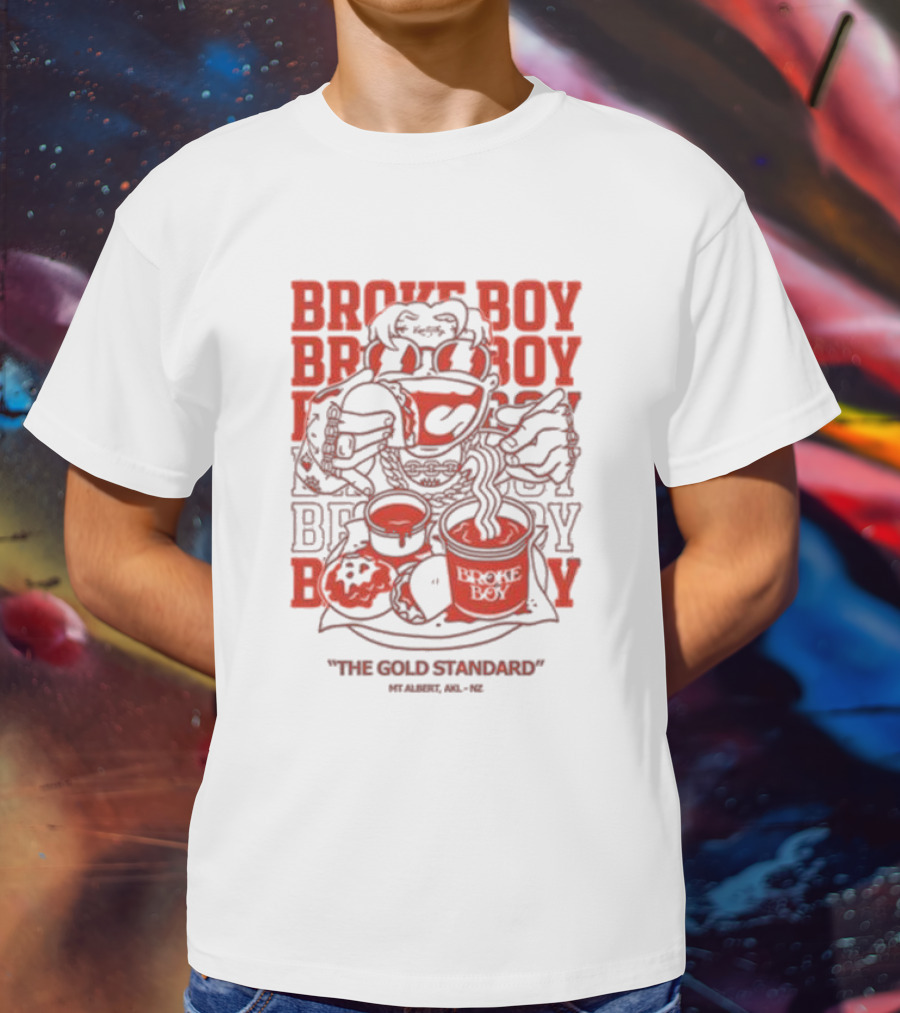 Broke Boy The Gold Standard Mt Albert AKL NZ T-Shirt
