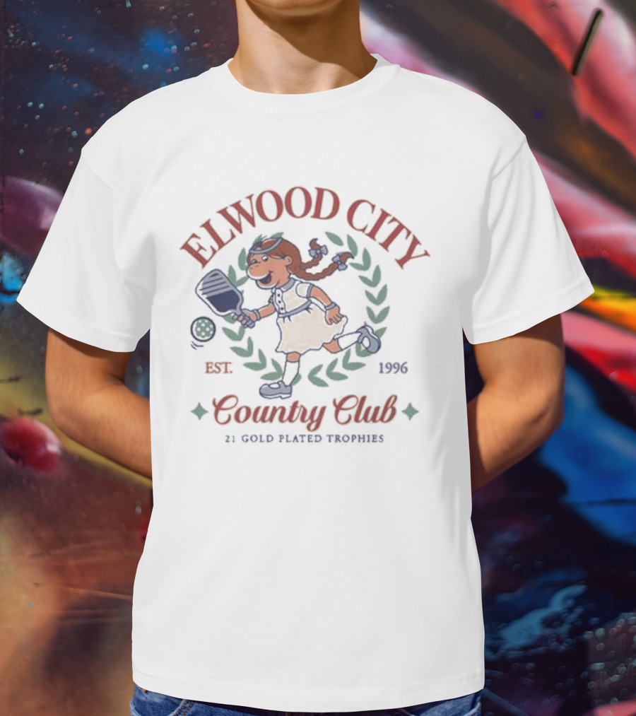 ELWOOD CITY COUNTRY CLUB EST. 1996 21 GOLD PLATED TROPHIES T-Shirt