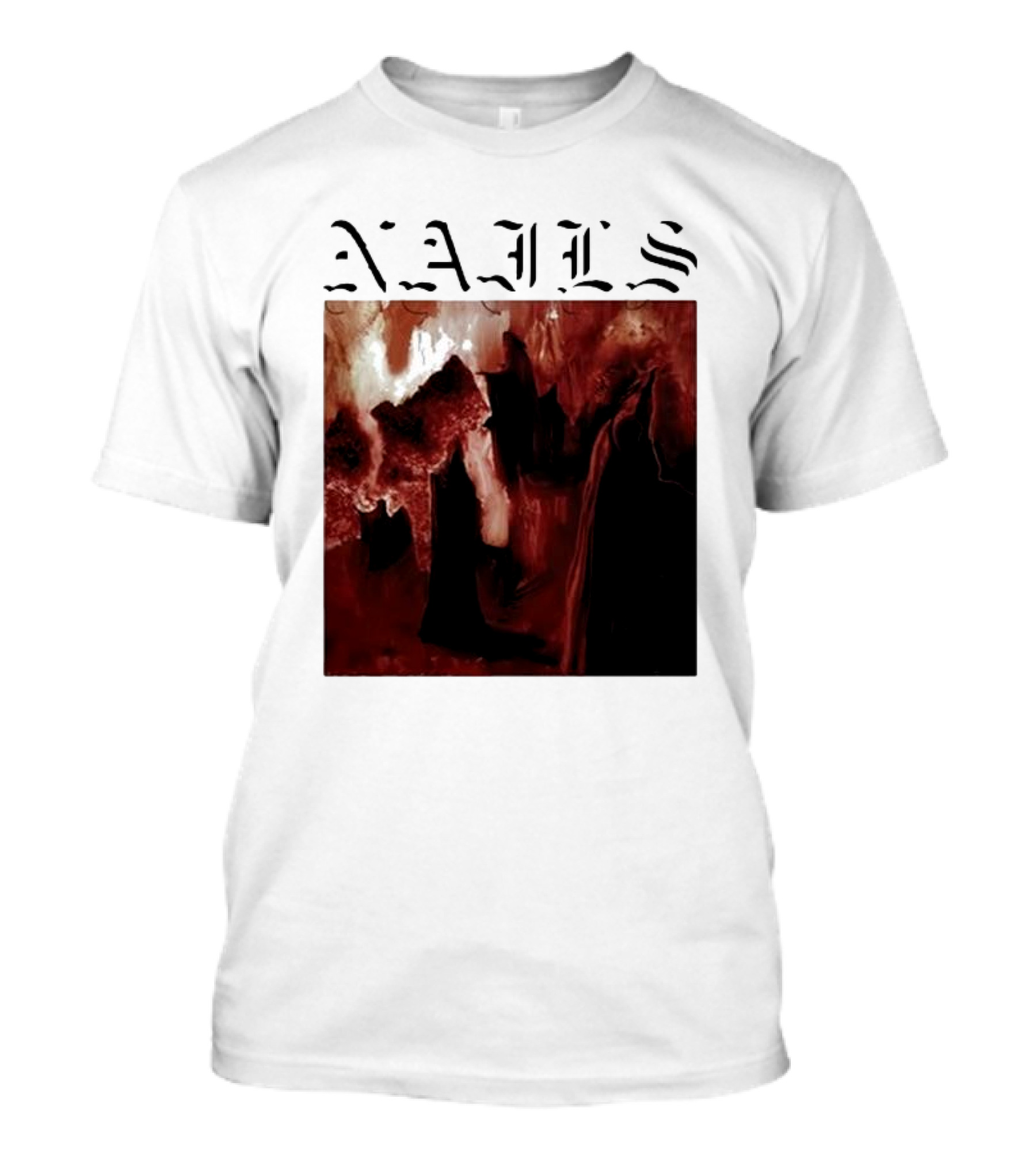 NAILS Abandon All Life Dark Abstract T-Shirt