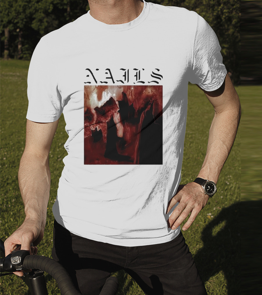 NAILS Abandon All Life Dark Abstract T-Shirt