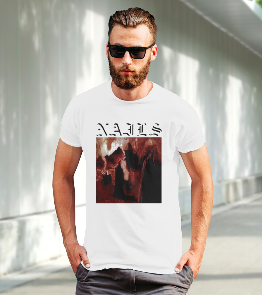 NAILS Abandon All Life Dark Abstract T-Shirt