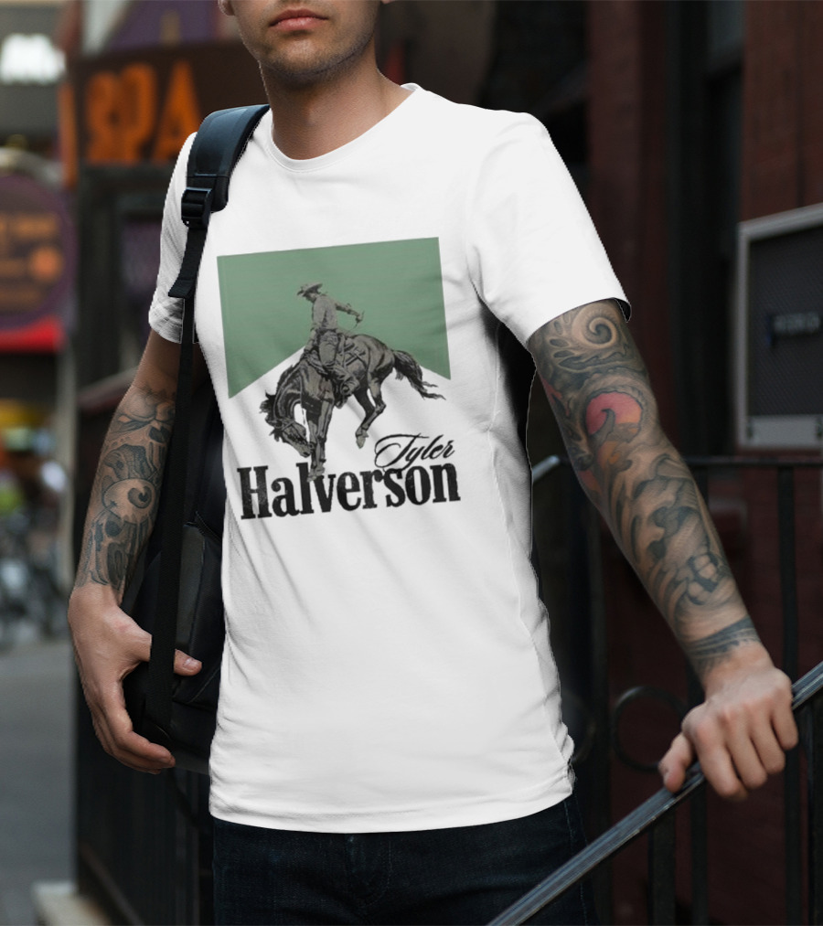 Tyler Halverson Bucking Horse Chevron T-Shirt