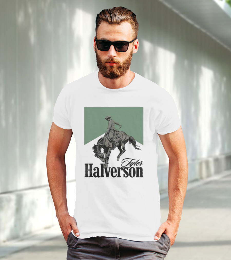 Tyler Halverson Bucking Horse Chevron T-Shirt