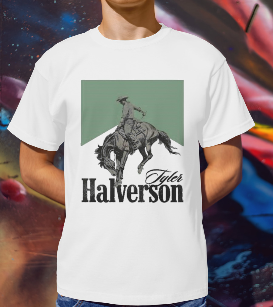 Tyler Halverson Bucking Horse Chevron T-Shirt