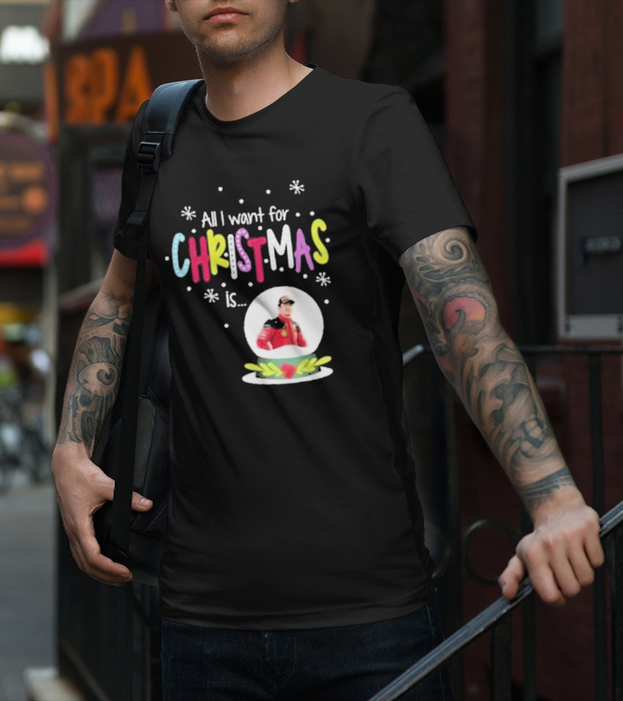 All I Want For Christmas Is Charles Leclerc Snow T-Shirt