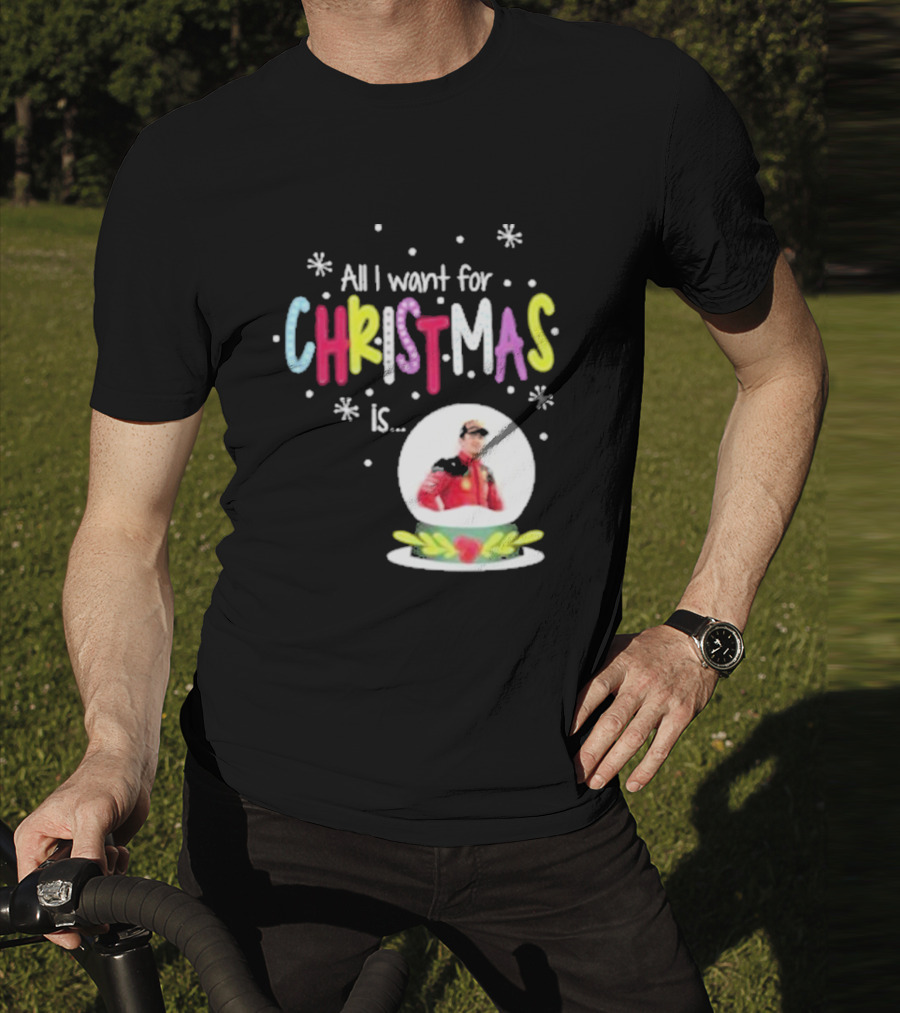 All I Want For Christmas Is Charles Leclerc Snow T-Shirt