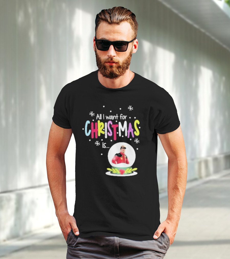 All I Want For Christmas Is Charles Leclerc Snow T-Shirt