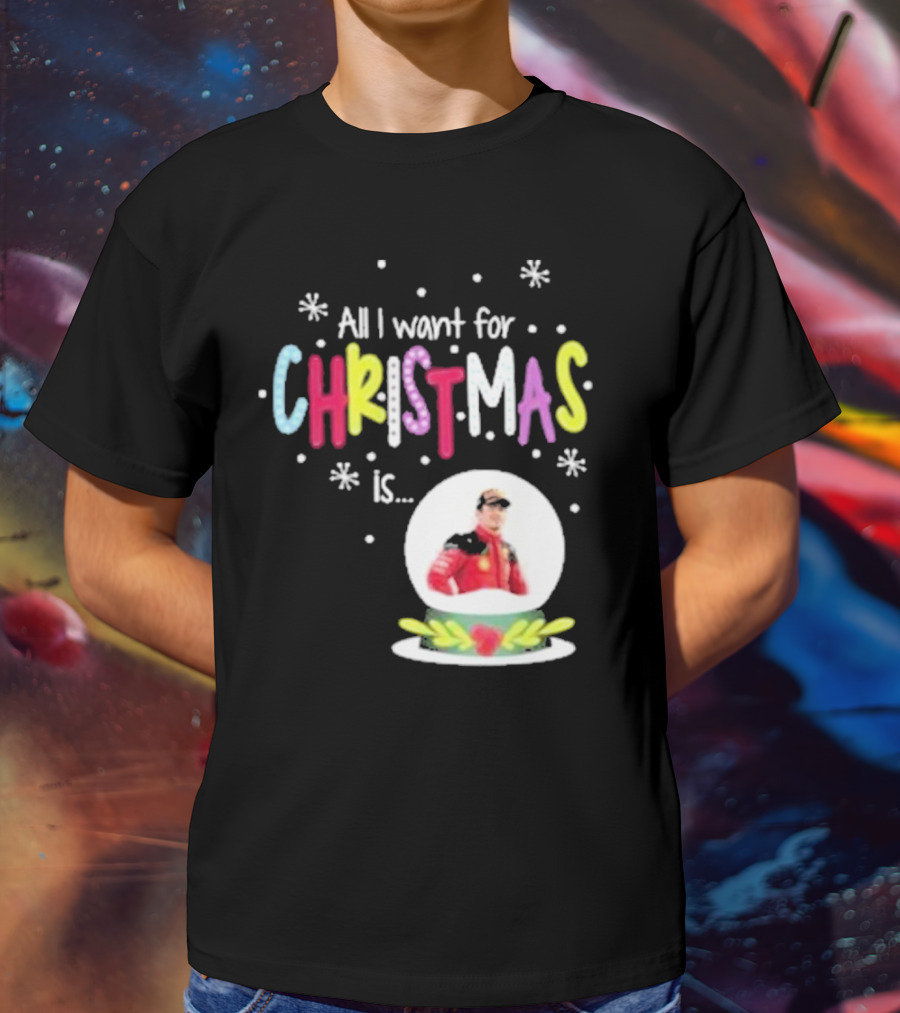 All I Want For Christmas Is Charles Leclerc Snow T-Shirt