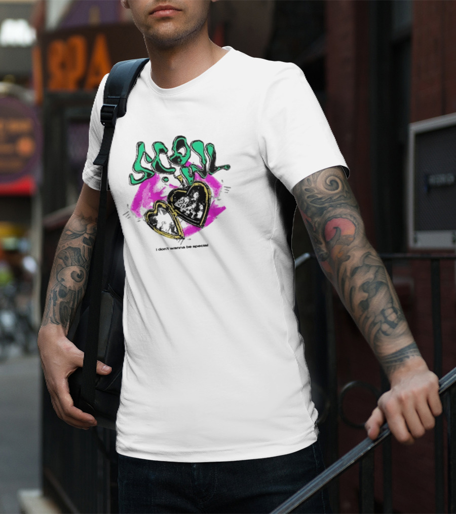 Scowl I Don’t Wanna Be Special Heart Lock T-Shirt