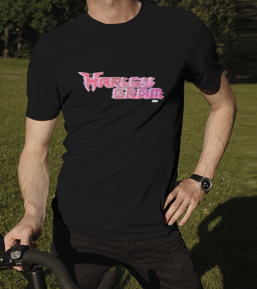 Harley Cameron Harleygram Pink Neon Text AEW T-Shirt