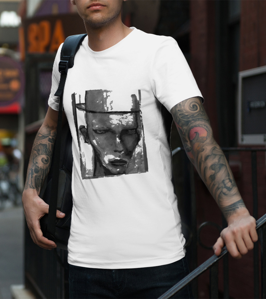 Marilyn Manson One Assassination Under God Monochrome Abstract Face T-Shirt