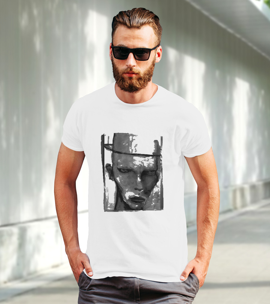 Marilyn Manson One Assassination Under God Monochrome Abstract Face T-Shirt