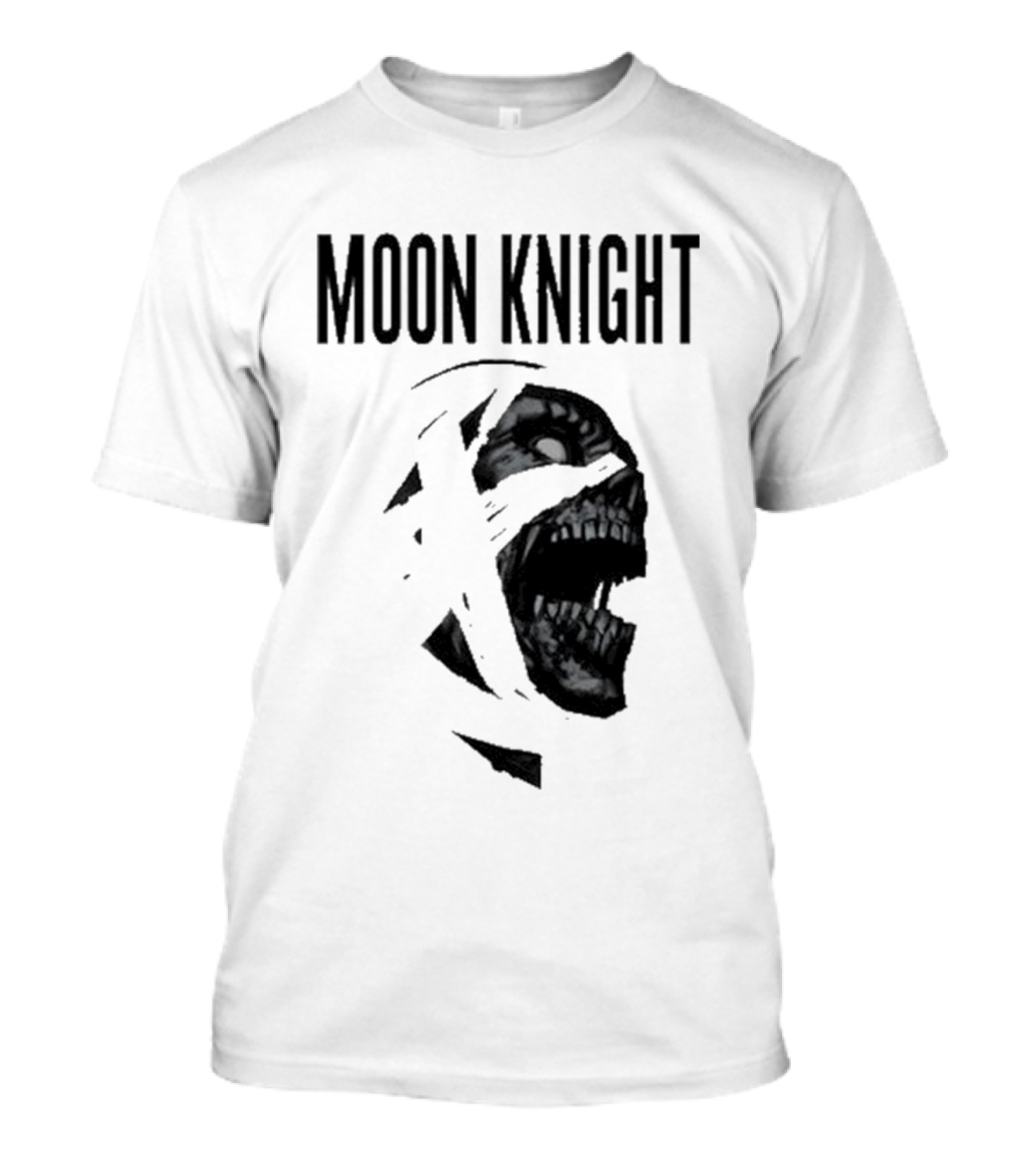 Moon Knight Logo With Intense Wrapped Mask T-Shirt