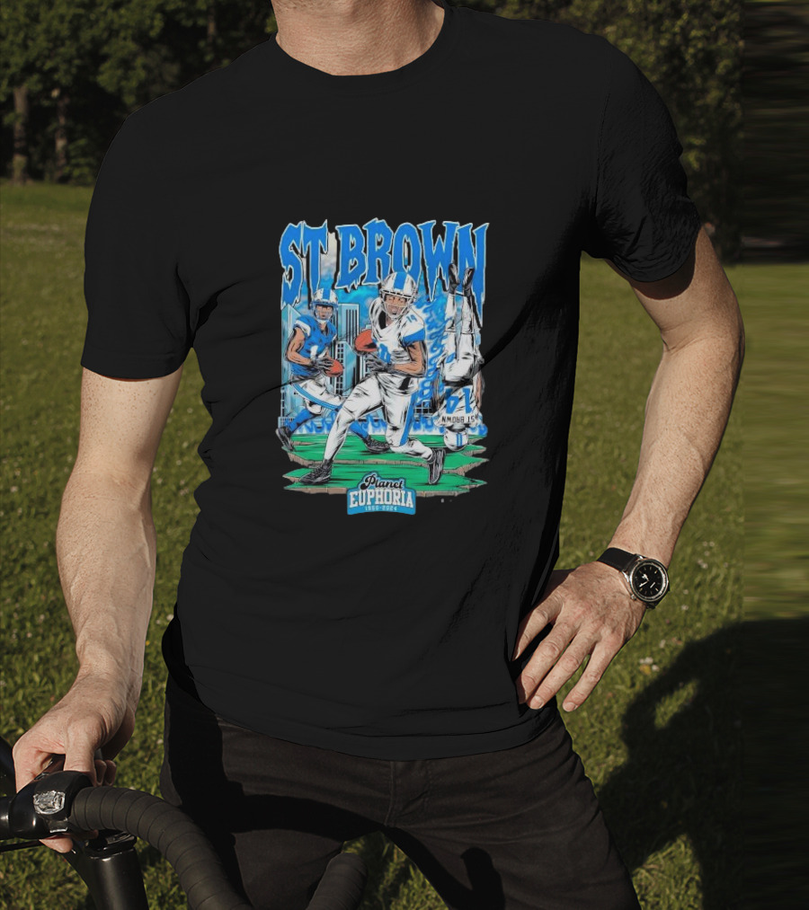 St Brown Planet Euphoria Football 1950 T-Shirt