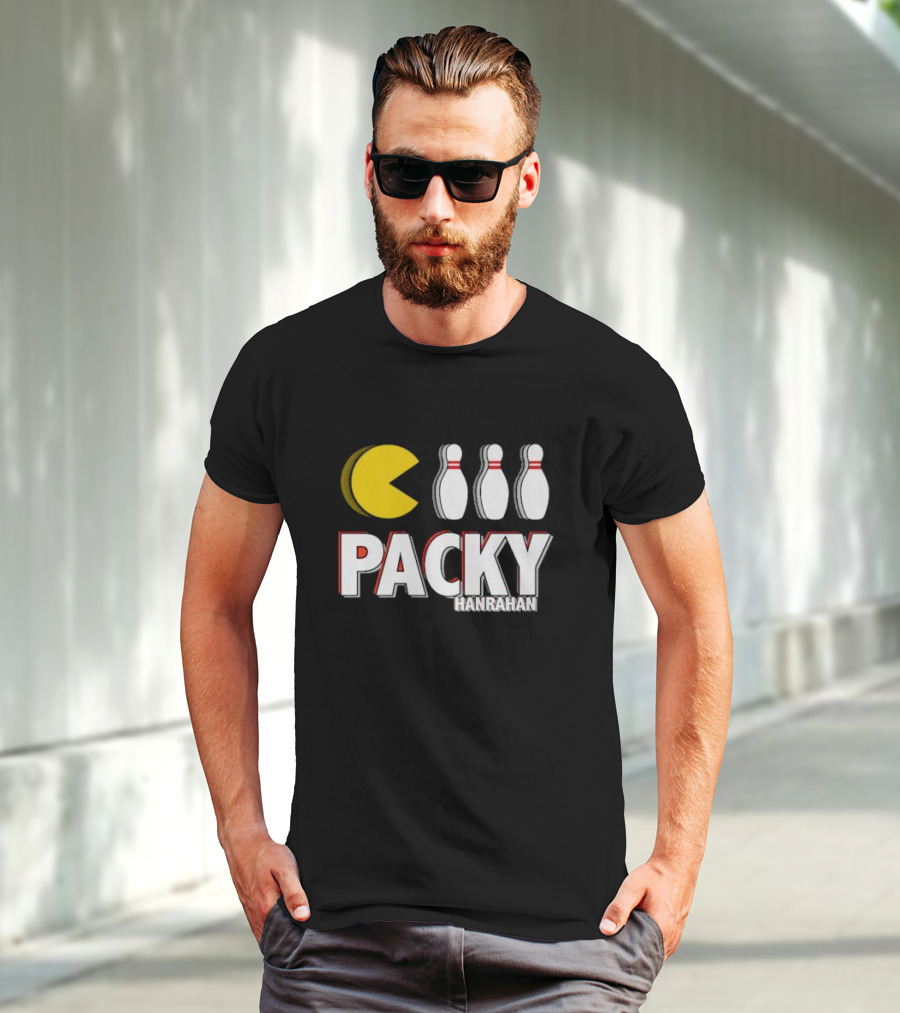 Packy Hanrahan Pac-Man Bowling Pins T-Shirt